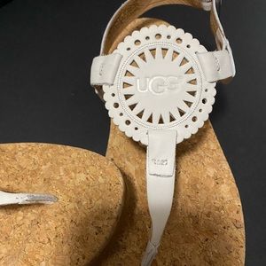 UGG™ Leather Sandal White 7.5